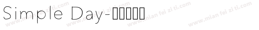Simple Day字体转换